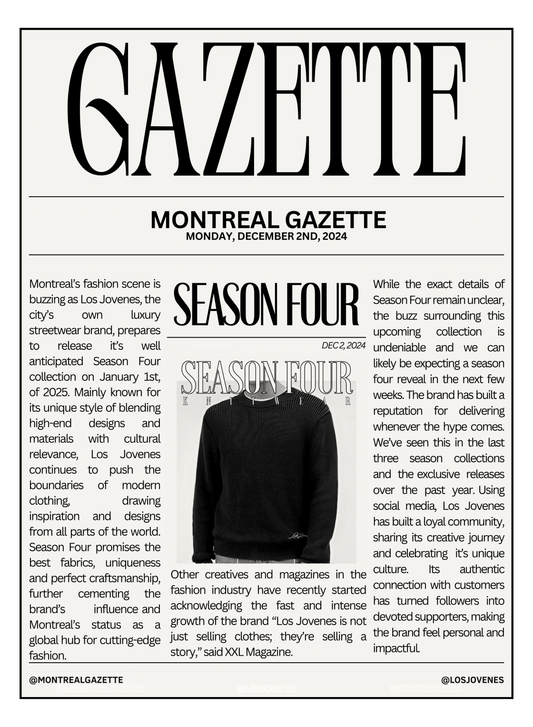 Los Jovenes Season Four Release By: Montreal Gazette