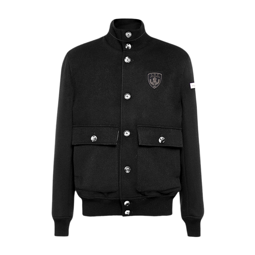 Knit Emblem Jacket