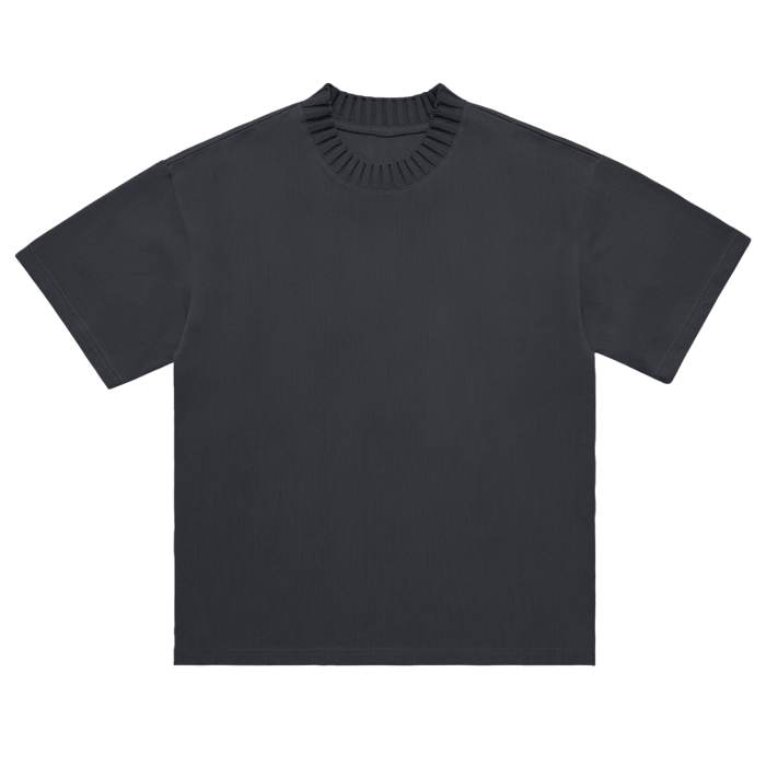 Elevated Basic Knitted Neck Tee