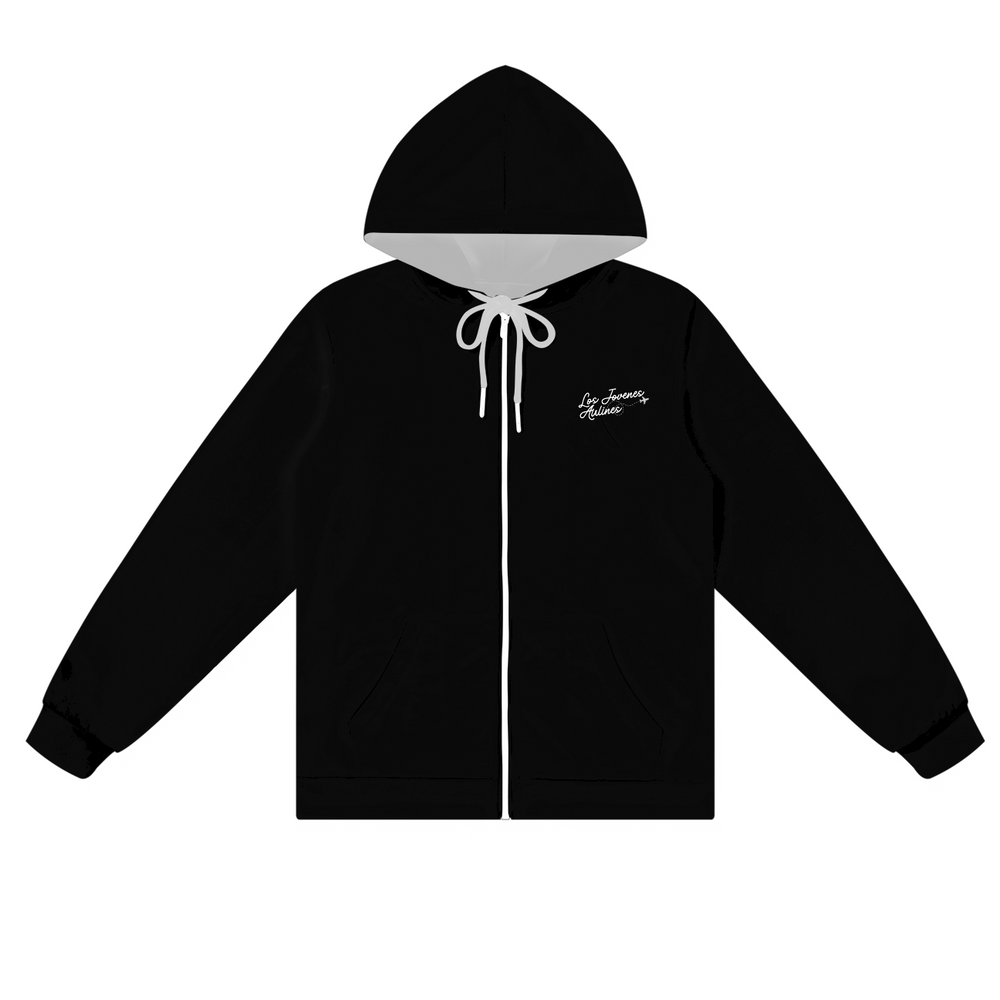 Los Jovenes Airlines Zip Up Sweater